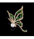 XSB156 - Green Butterfly Saree Brooch